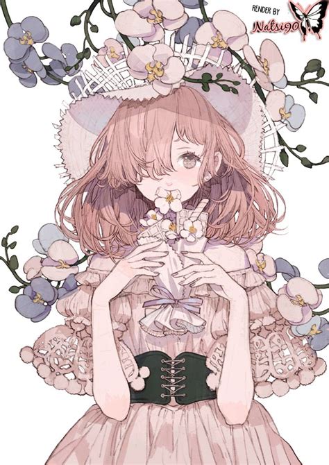 Flower Girl Render By Natsi90 On Deviantart Flower Girl Anime Flowers