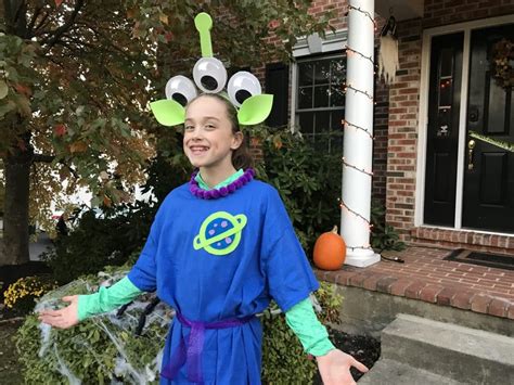 How To Make A Diy Toy Story Alien Costume Classy Mommy