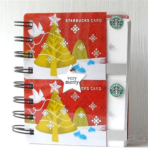 Instead of giving out a random starbucks gift card, pick a gift card like you'd choose a gift for someone. STARBUCKS HOLIDAY CHRISTMAS Notebook with gift card covers | Etsy in 2020 | Starbucks crafts ...