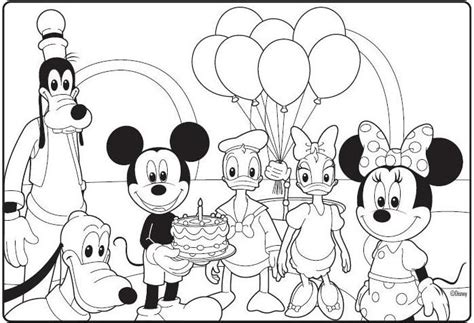 Mickey, goofy and pluto but of course also mini and katrien, they are all there. Mickey Mouse Club House Coloring Pages: Mickey Mouse ...