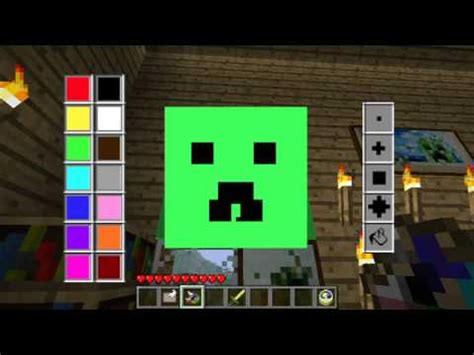 How to make custom paintings in minecraft without mods in version 1.14 this video was recorded in snapshot 19w08bcheck me out out on twitter. Minecraft Mods - ART of PAINTING Mod! Draw & Paint your ...