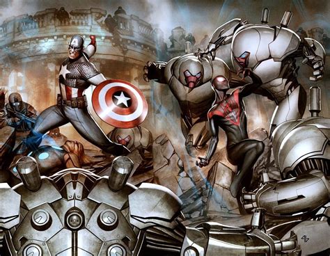 Ult Captain America And Miles Morales Vs Wolverine