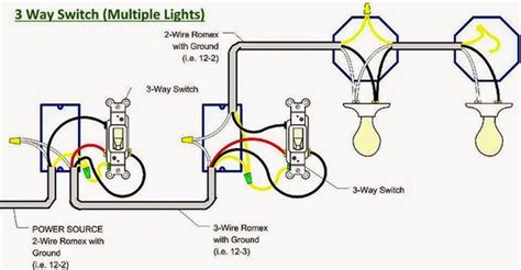Wiring Diagram For 3 Way Switch With 2 Lights Wiring Diagram And