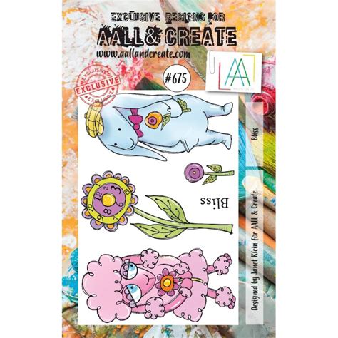 Aall＆create 675 A7 Stamp クリアスタンプ ミニスタンプ 海外スタンプ Atc カード作り コラージュ スタンプ