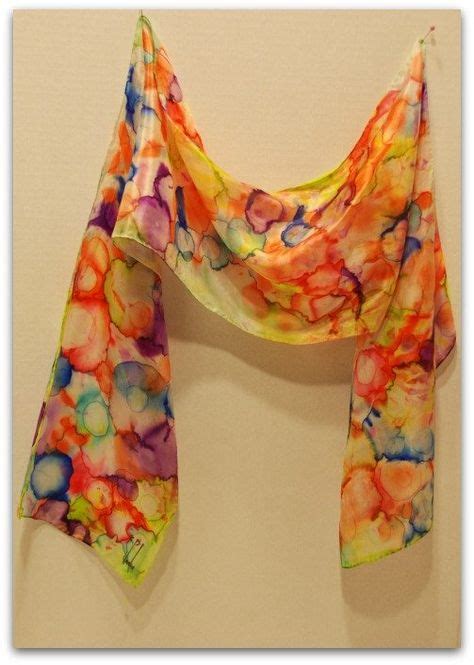 Fun Hand Painted Silk Scarves Using Permanent Markers Silk Scarf