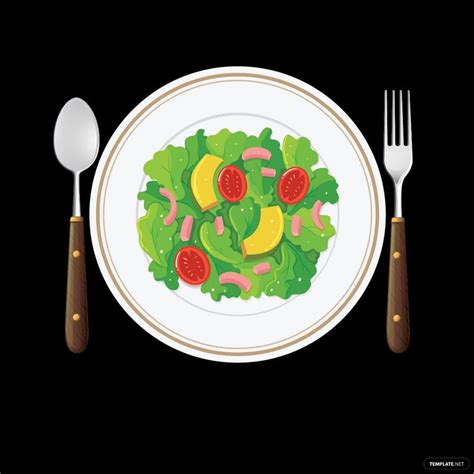 Food Plate Vector In Illustrator Svg Eps  Png Download