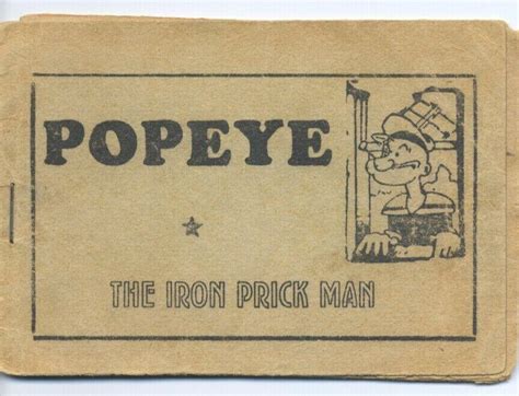 Vintage Popeye Tijuana Bible Graphic Underground Adult Comic 2092275425