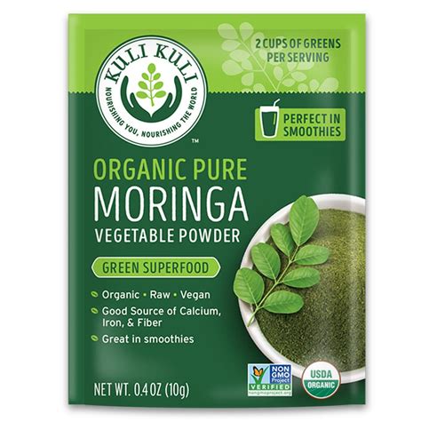 Kuli Kuli Organic Pure Moringa 10 Grams Healthy Options