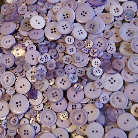50 Lavender Buttons Assorted Size Mix Crafting Jewelry Etsy