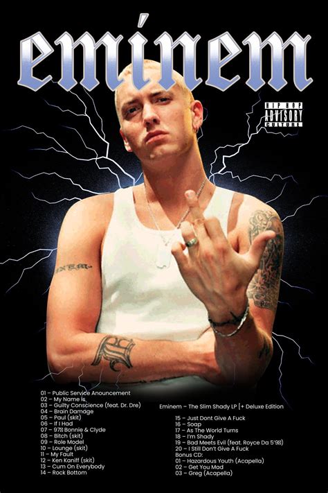 The Real Slim Shady Eminem Tour John Deep Eminem Poster Images