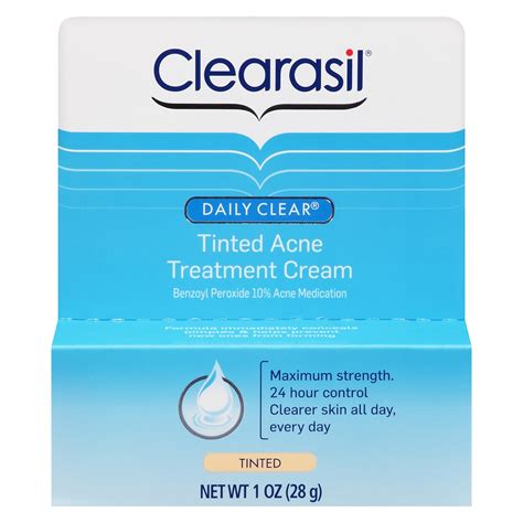 Clearasil Daily Clear Acne Treatment Cream 10 Benzoyl Peroxide