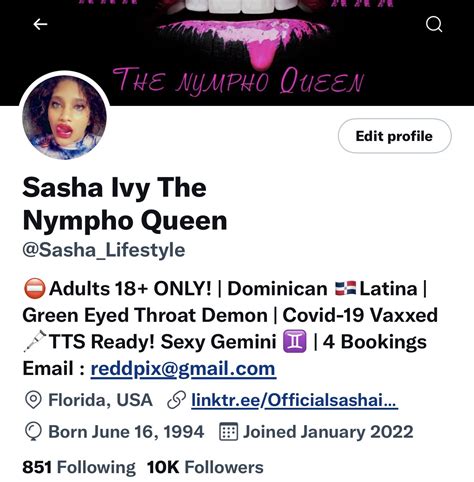 Sasha Ivy The Nympho Queen On Twitter Thank You To All My Loyal Fans