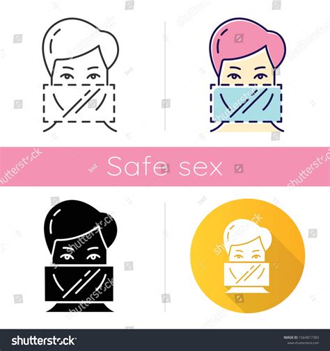 Dental Dams Icon Female Oral Preservative Stock Vector Royalty Free 1564817383 Shutterstock