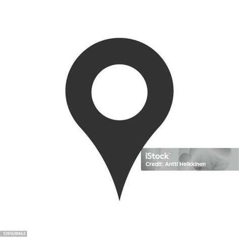 Ikon Simbol Penunjuk Lokasi Tanda Pin Navigasi Gps Memetakan Logo
