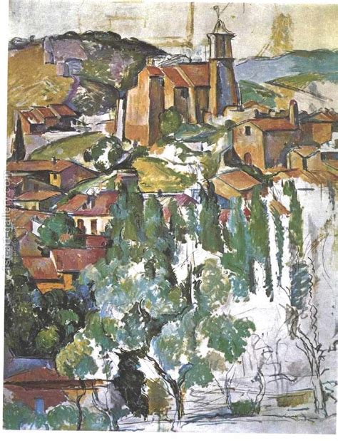 The Village Of Gardanne Painting By Paul Cezanne Reproduction 1st Art