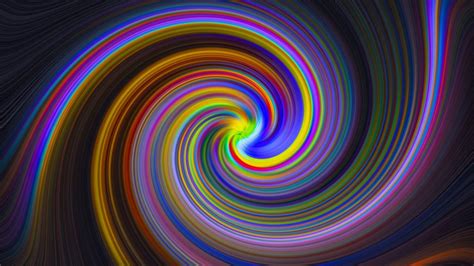 Colorful Lines Spiral Waves 4k Abstract Hd Desktop Wallpaper