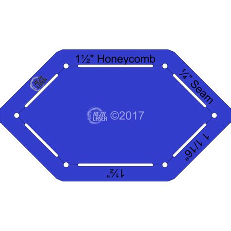 Honeycomb 3 Inch X 1 12 Inch Acrylic Template Keyhole With 14