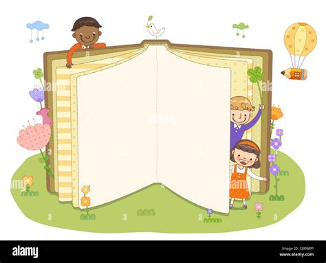 Los Niños En Libro Abierto Fotografía De Stock Alamy