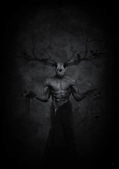 Sʜᴀᴅᴏᴡ ᴘʟᴀʏ Celtic Gods Cernunnos Art