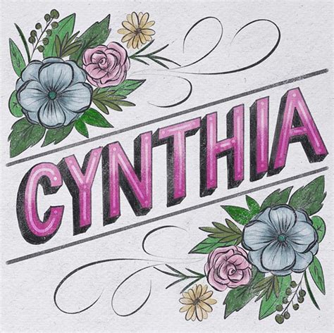 Late Entry For Goodtypetuesday Its A Me Cynthia A Bit Of 3D Type