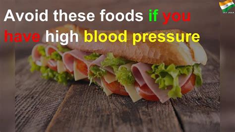 Foods To Avoid If You Have High Blood Pressure Youtube