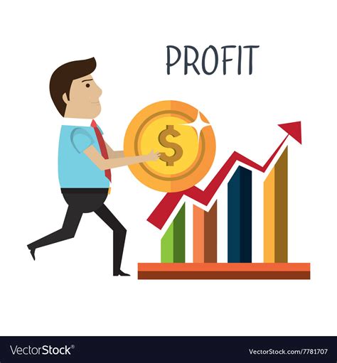 Profitable Growth Design Royalty Free Vector Image