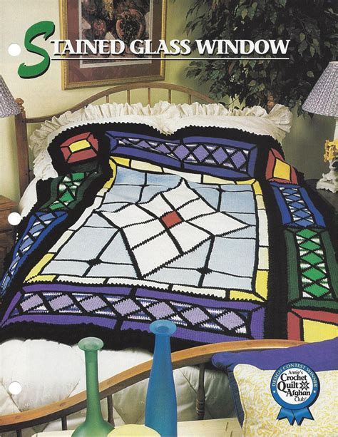 Crochet Afghan Pattern Stained Glass Window Annies Etsy Annies