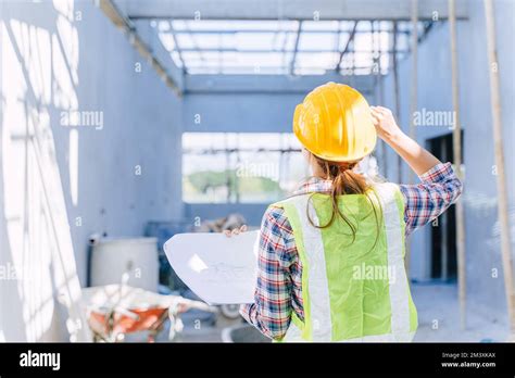 Female Engineer Working Women Architect Construction Builder Worker