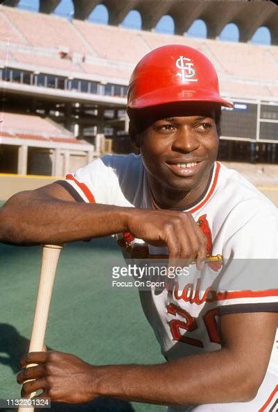 Outfielder Lou Brock Of The St Louis Cardinals Poses For This News