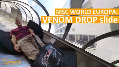 Venom Drop The Spiral Slide On Msc World Europa Youtube