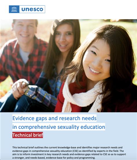 Evidence Gaps And Research Needs In Comprehensive Sexuality Education Technical Brief Share