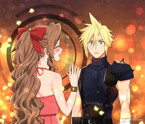 Cloud Strife Aerith Gainsborough And Aerith Gainsborough Final Fantasy And 2 More Drawn By