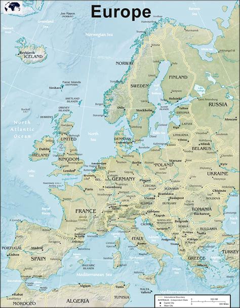 Physical Map Of Europe Free Large Physical Map Of Europe Physical Sexiz Pix