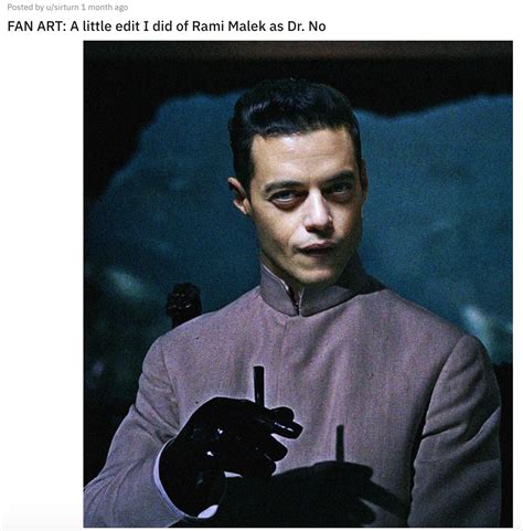 No Time To Die Theory Suggests Rami Maleks Villain Is Dr No