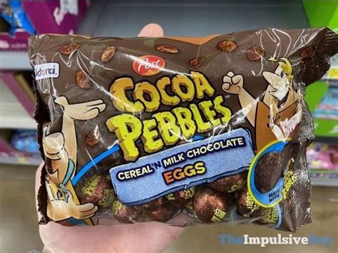 Frankford Post Cocoa Pebbles Cereal ‘n Milk Chocolate Eggs Cocoa Cereal Pebbles Cereal