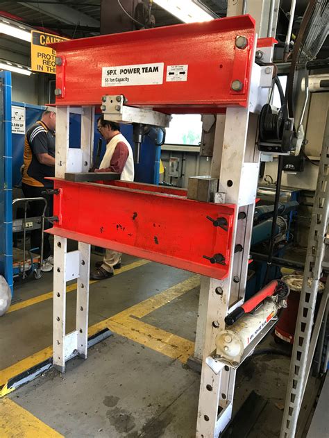 Spx 55 Ton Capacity Hydraulic Arbor Press H Frame Type Shop Press