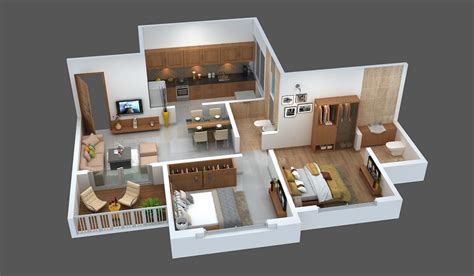 Yang ini, contoh denah rumah type 36 yang cukup untuk keluarga baru. Denah Rumah Type 60 Model Apartemen Mungil