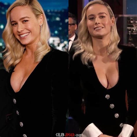 Brie Larsons Tits Guest Host Jimmy Kimmel Live