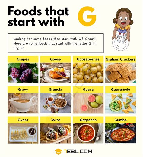Food That Starts With G 12 Delicious Foods That Start With G 7esl In
