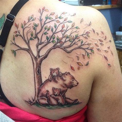 Momma Bear And Cubs Tattoo Mother Tattoos Mama Bear Tattoos Tattoo
