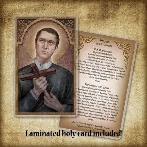 St Gerard Majella Plaque And Holy Card T Set Portraits Of Saints