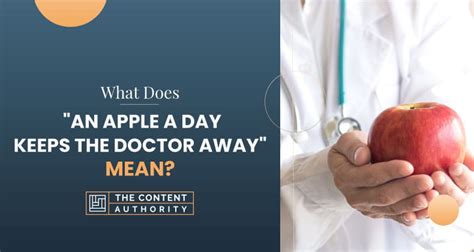 What Does An Apple A Day Keeps The Doctor Away Mean