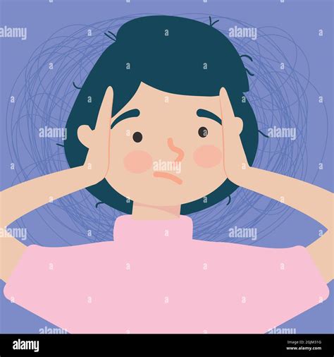 cartoon frustrated woman illustration design stock vector image and art alamy