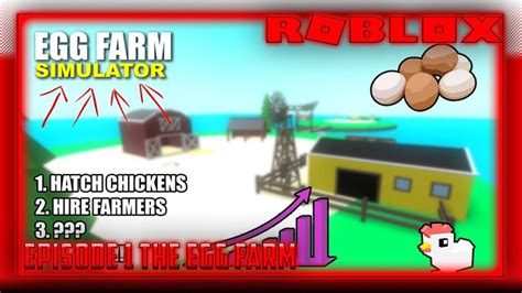 Roblox Egg Farm Simulator New Simulator Episode 1 The Egg Farm Youtube