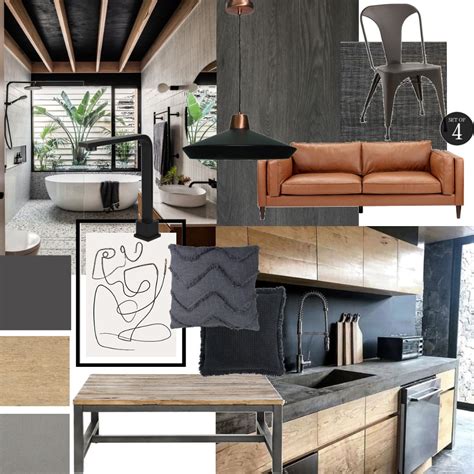 Modern Industrial Interior Design Mood Board By Jessicam Style Sourcebook
