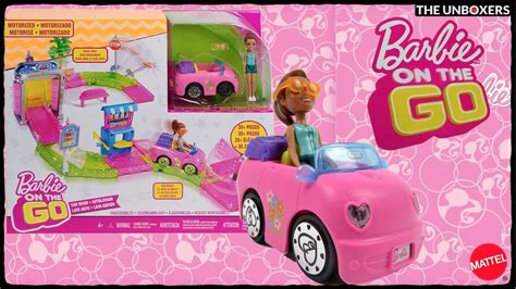 Barbie On The Go Motorized Car Wash Set Youtube