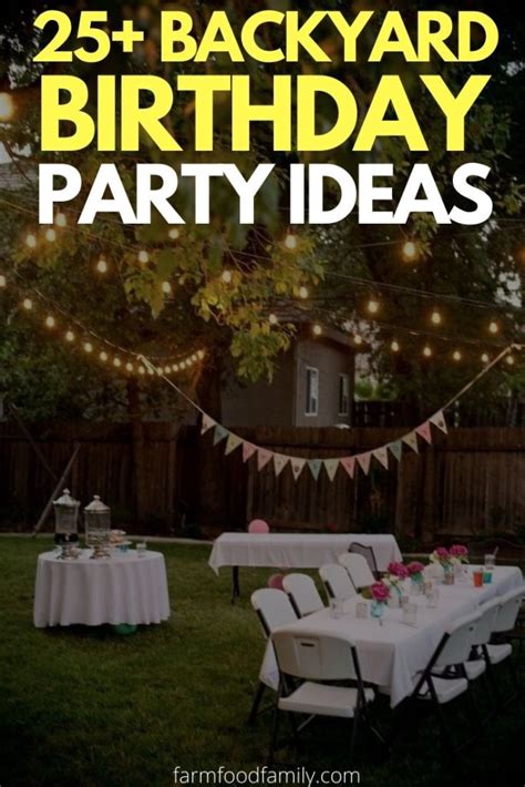 25 Awesome Diy Backyard Birthday Party Ideas For Adults Kids 2023