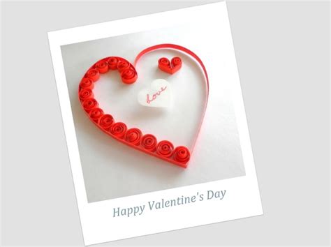 Paper Quilling Heart Shaped Crafts And Designs For Valentines Day