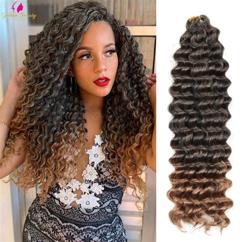 Deep Water Wave Twist Crochet Hair Synthetic Braiding Hair Extensions
