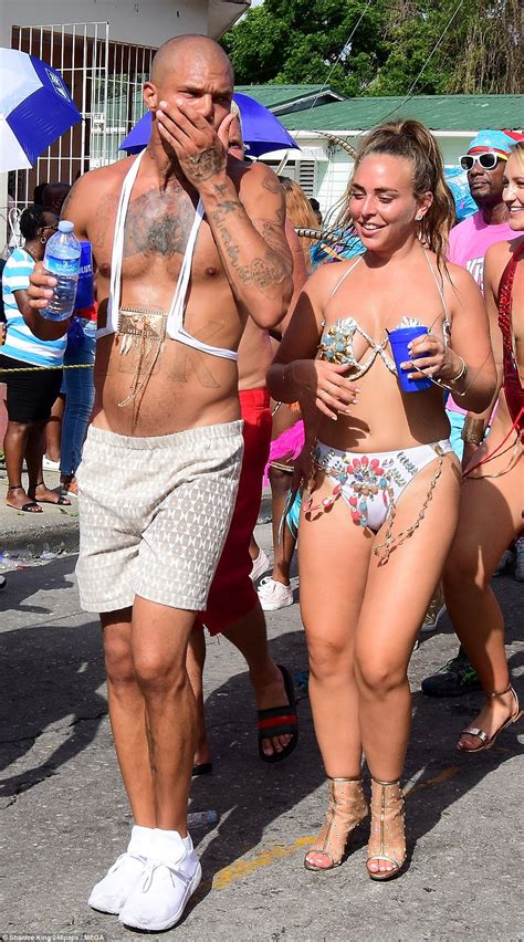 Hot Felon Jeremy Meeks And Chloe Green Party In Barbados Daily Mail Online